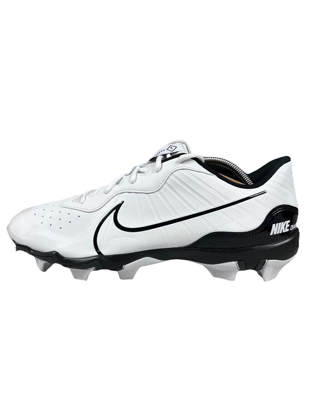 Nike Alpha Huarache 4 Keystone Baseball Cleats Men's Size 13 Black & White